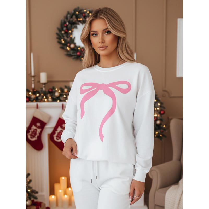 Dámská mikina one size oversize SOFTTIE bílá