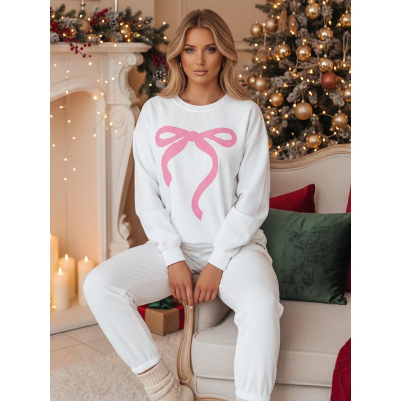 Dámská mikina one size oversize SOFTTIE bílá