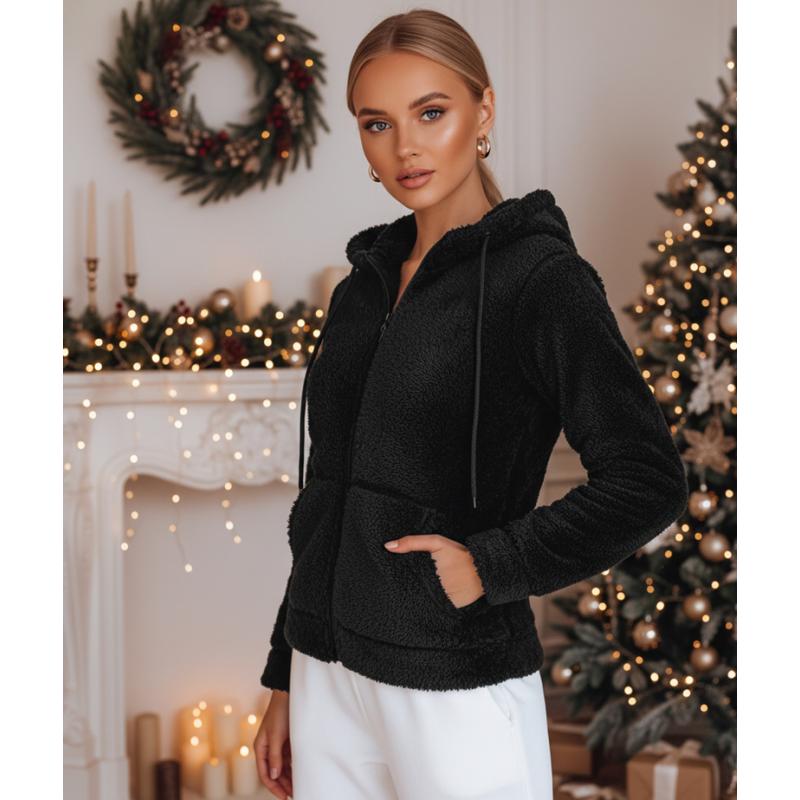 Dámská mikina s kapucí černá