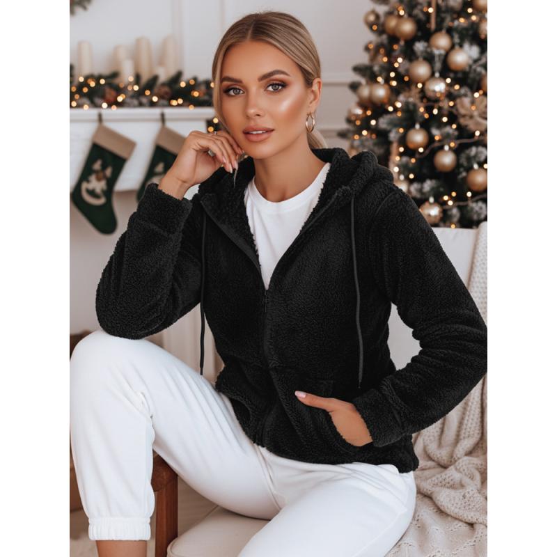 Dámská mikina s kapucí černá