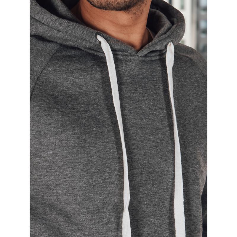 Pánská mikina s kapucí šedá