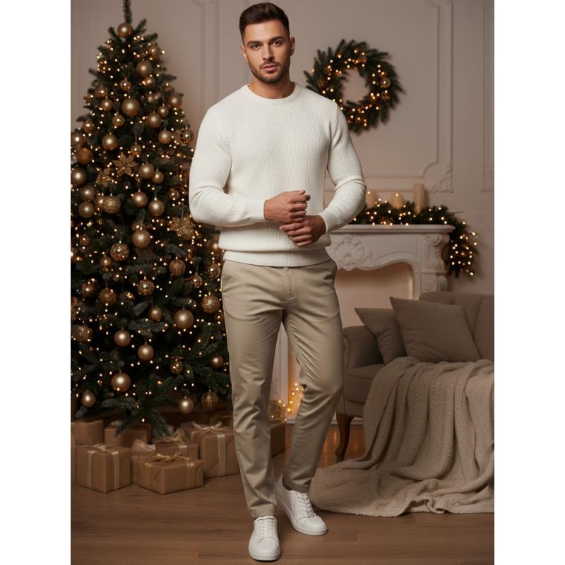 Pánské kalhoty béžové