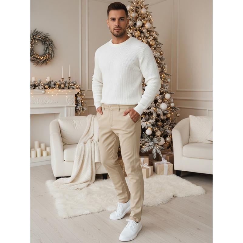 Pánské kalhoty béžové