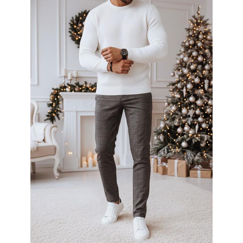 Férfi grafit színű alkalmi nadrág