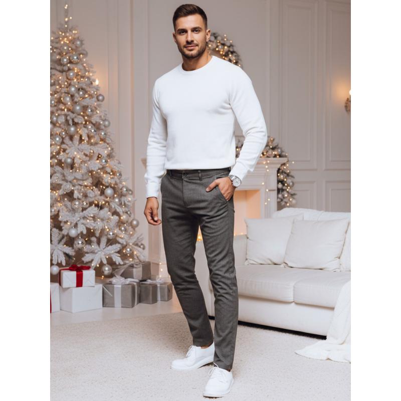 Férfi chino nadrág, sötét szürke