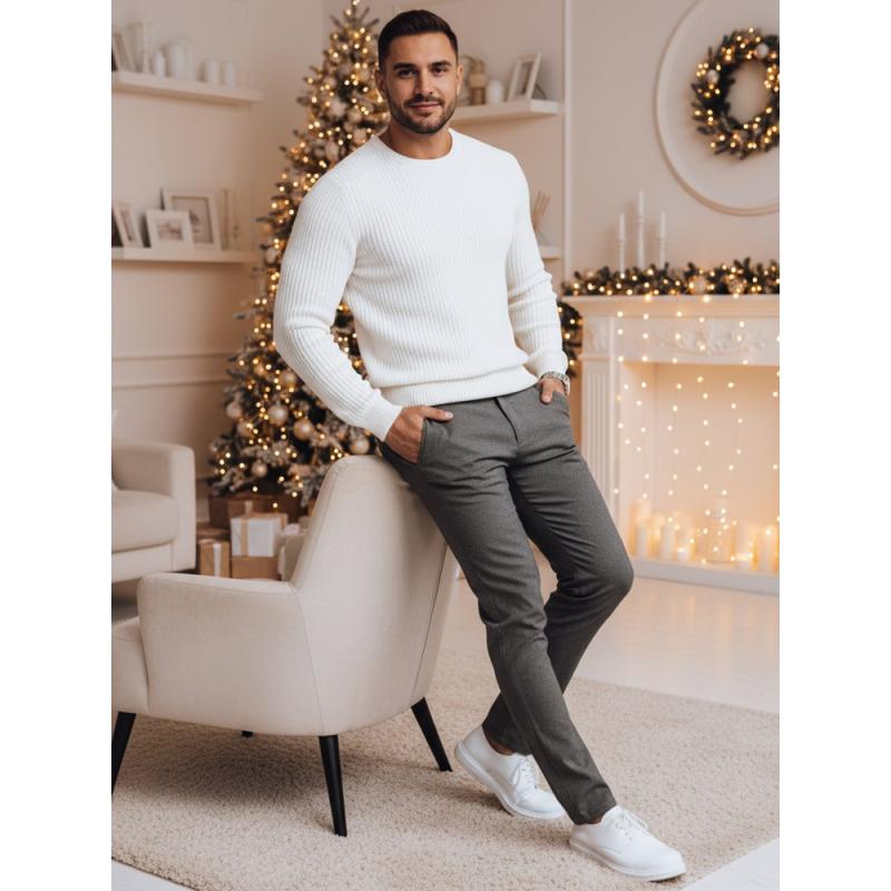 Férfi chino nadrág, sötét szürke