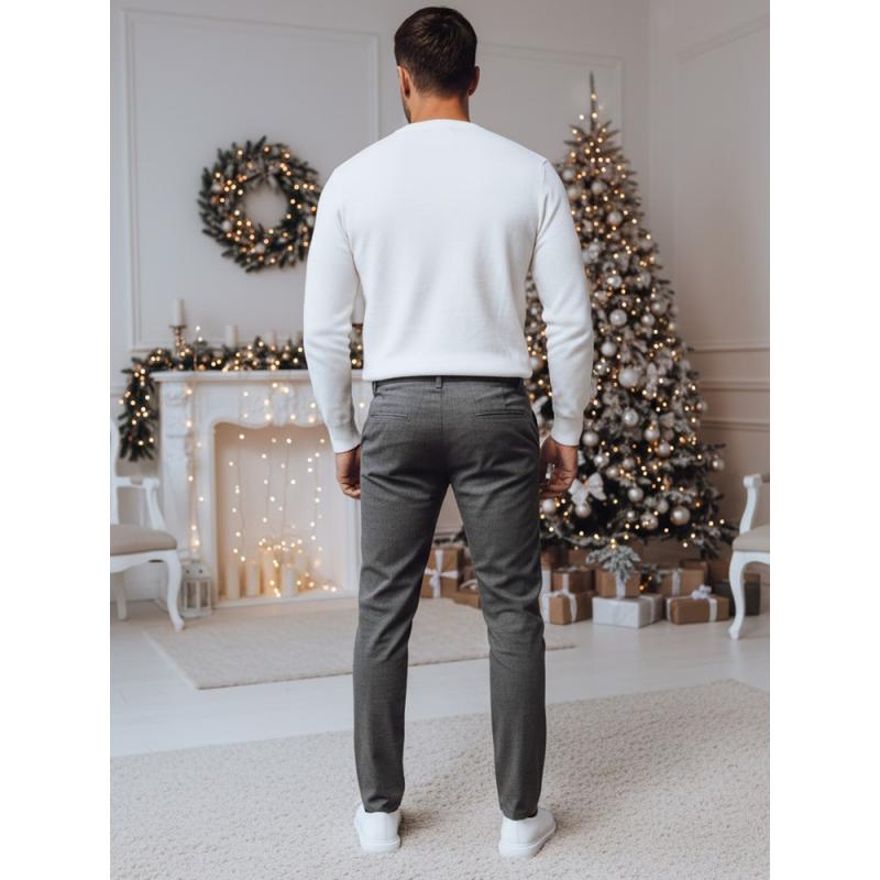 Férfi chino nadrág, sötét szürke