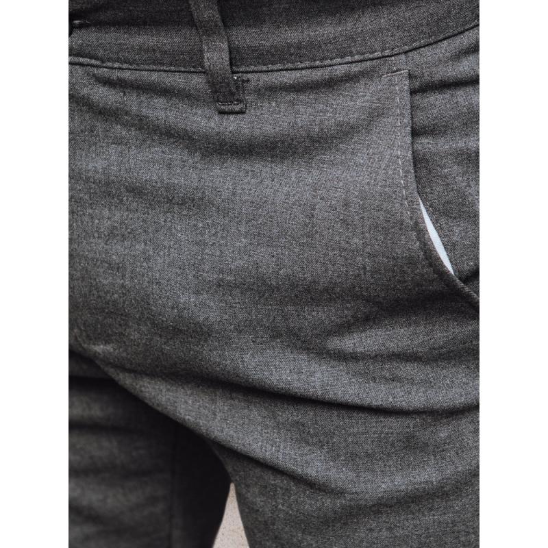 Férfi chino nadrág, sötét szürke