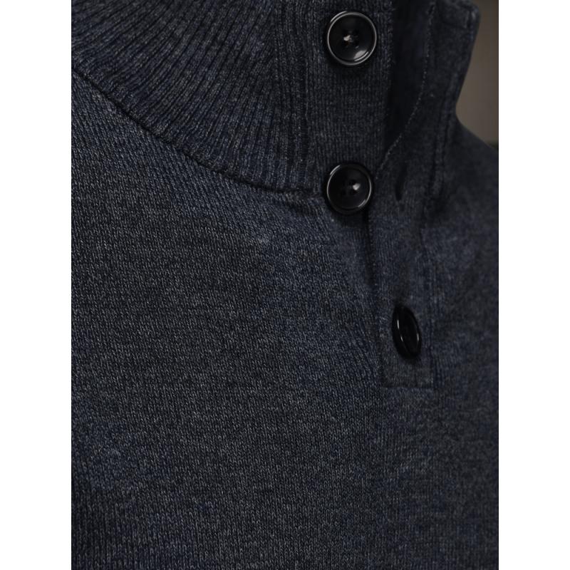 Pánský svetr s rolákem tmavě modrý