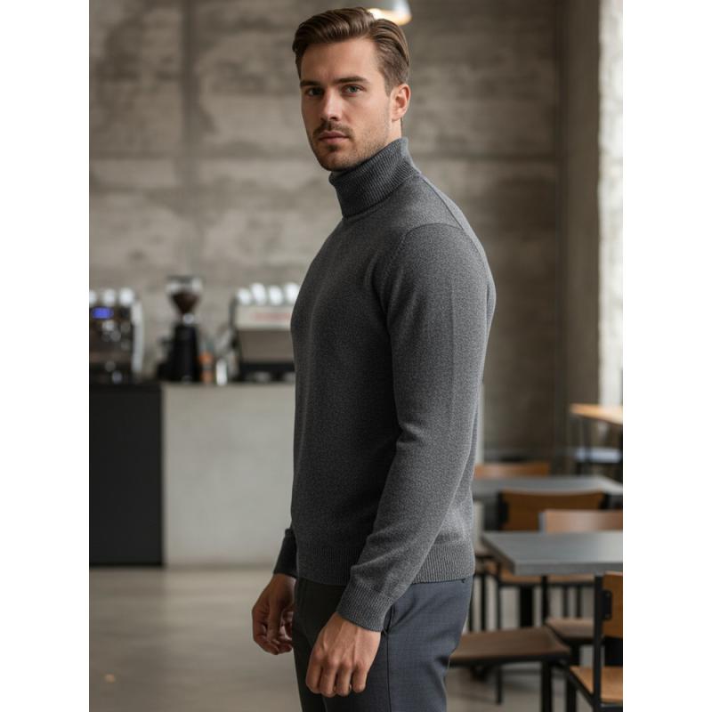 Pánský rolák světle šedý