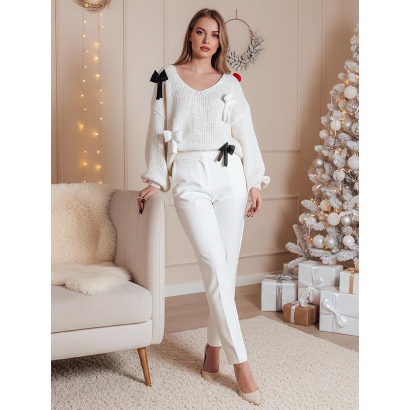 Dámský svetr one size PUREBOW ecru