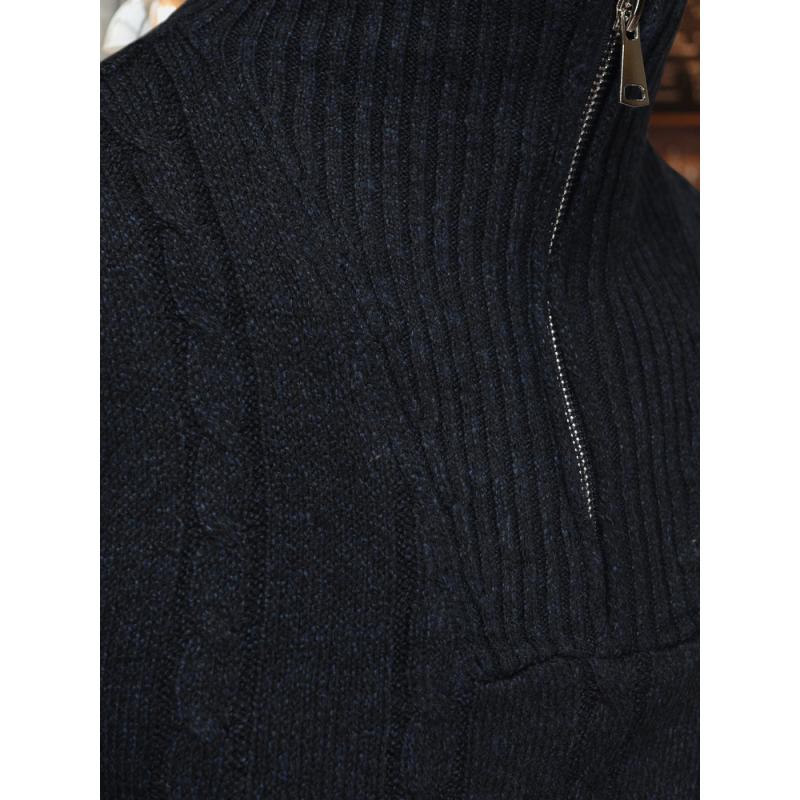 Férfi pulóver, sötétkék