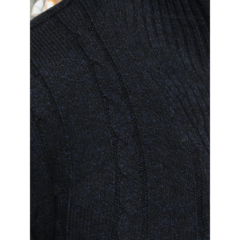 Férfi pulóver, sötétkék