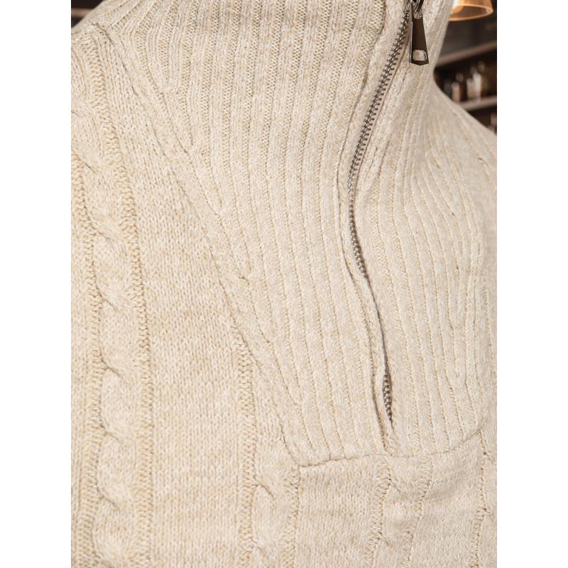 Férfi pulóver, bézs