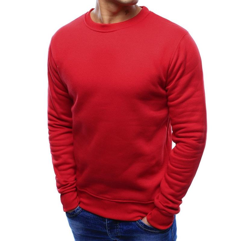 Pánska NEWSTYLE mikina jednofarebná červená