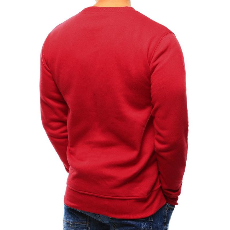 Pánska NEWSTYLE mikina jednofarebná červená