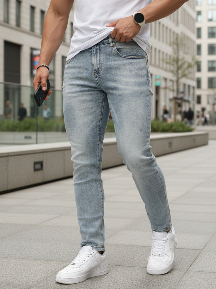 Pánské slim fit džíny, modrá