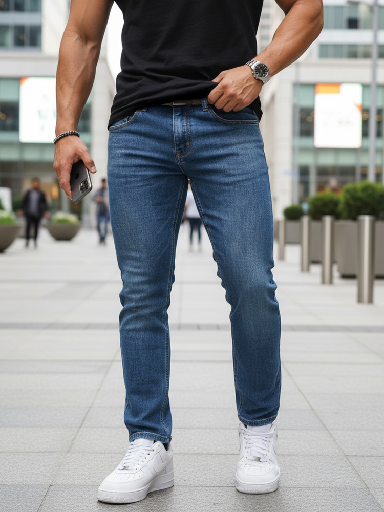 Pánské slim fit džíny, modrá