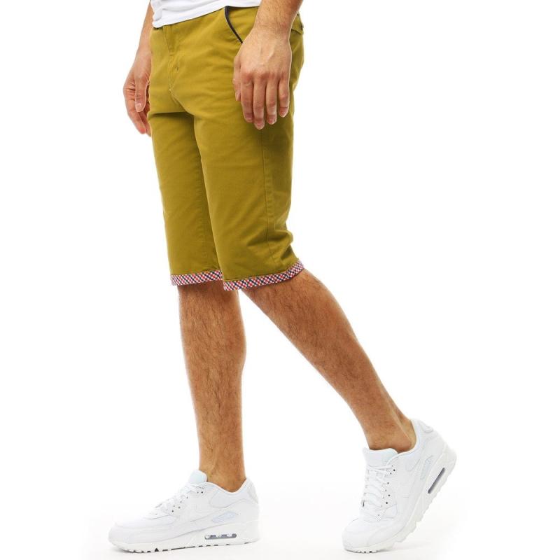 Pánské jeansové kraťase SUMMER žluté