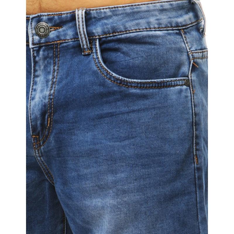 Pánske džínsové kraťasy STYLE tmavo modré