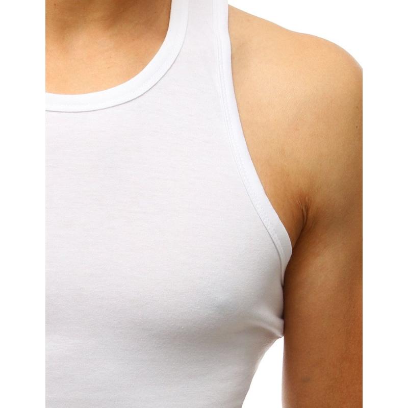 Pánský nátělník bez potisku bílý