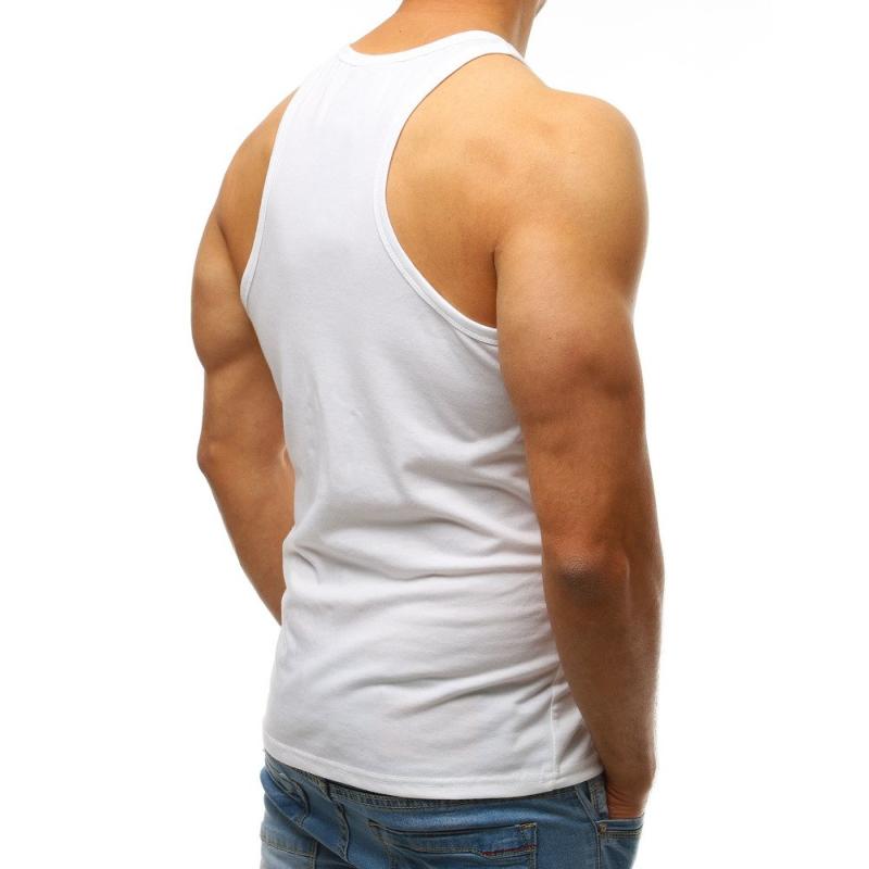 Pánský nátělník bez potisku bílý