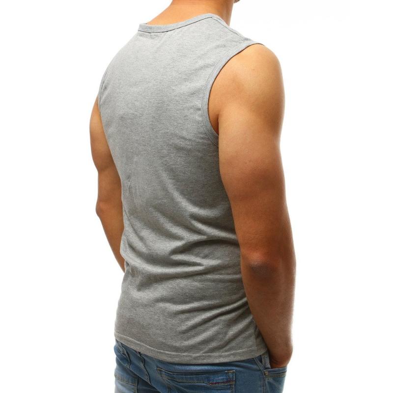 Férfi nyomtatás nélküli ing világosszürke