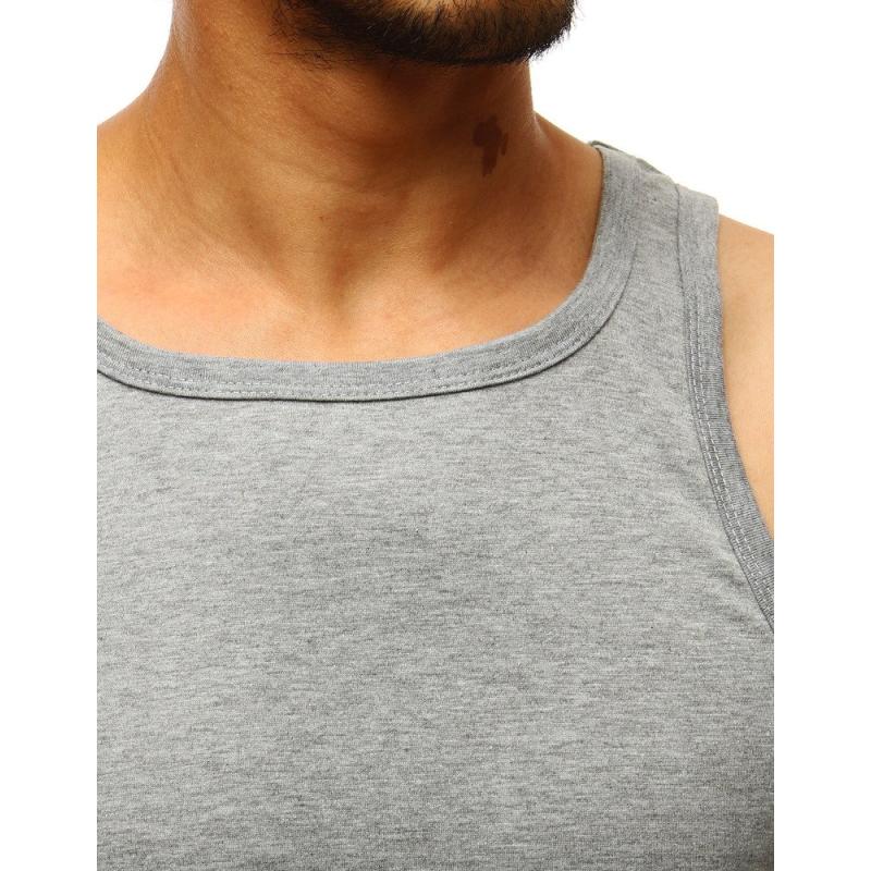 Pánský nátělník MAN bez potisku šedý