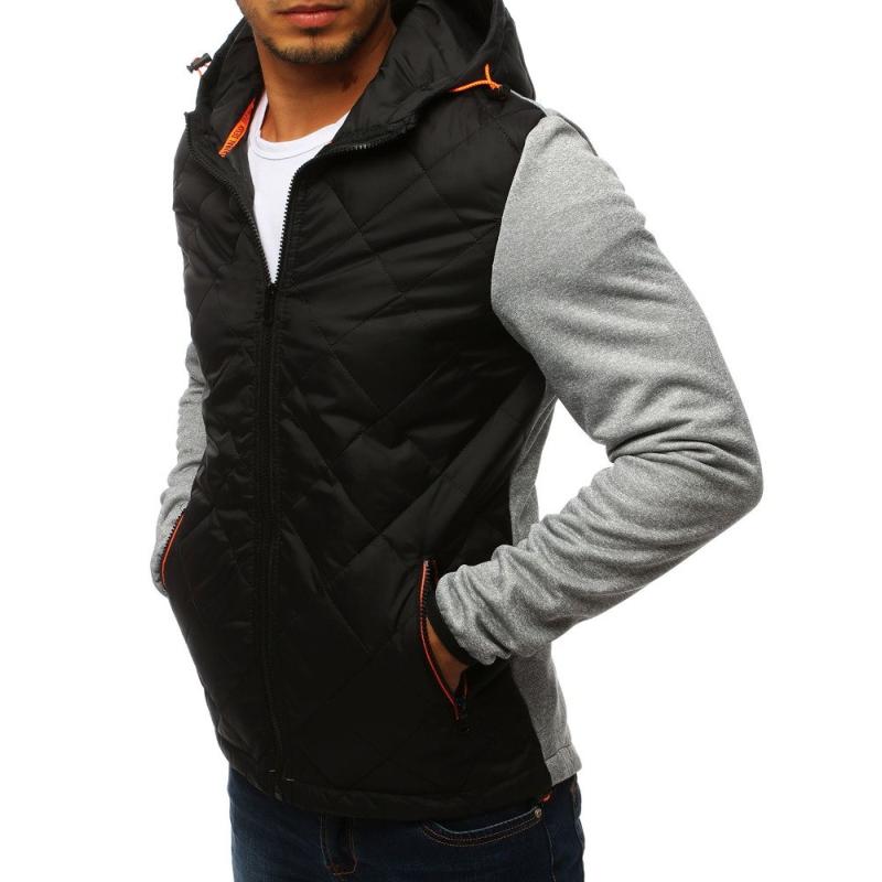 Pánská bunda přechodová podzimní / jarní sportovní šedá