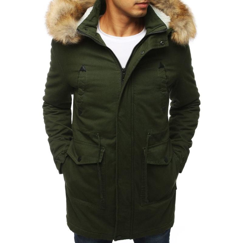Férfi őszi / téli téli parka kabát kapucnival