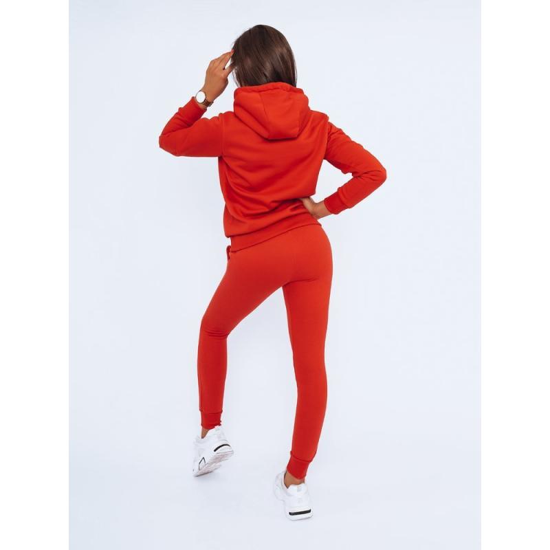 Női BASIC kapucnis pulóver piros