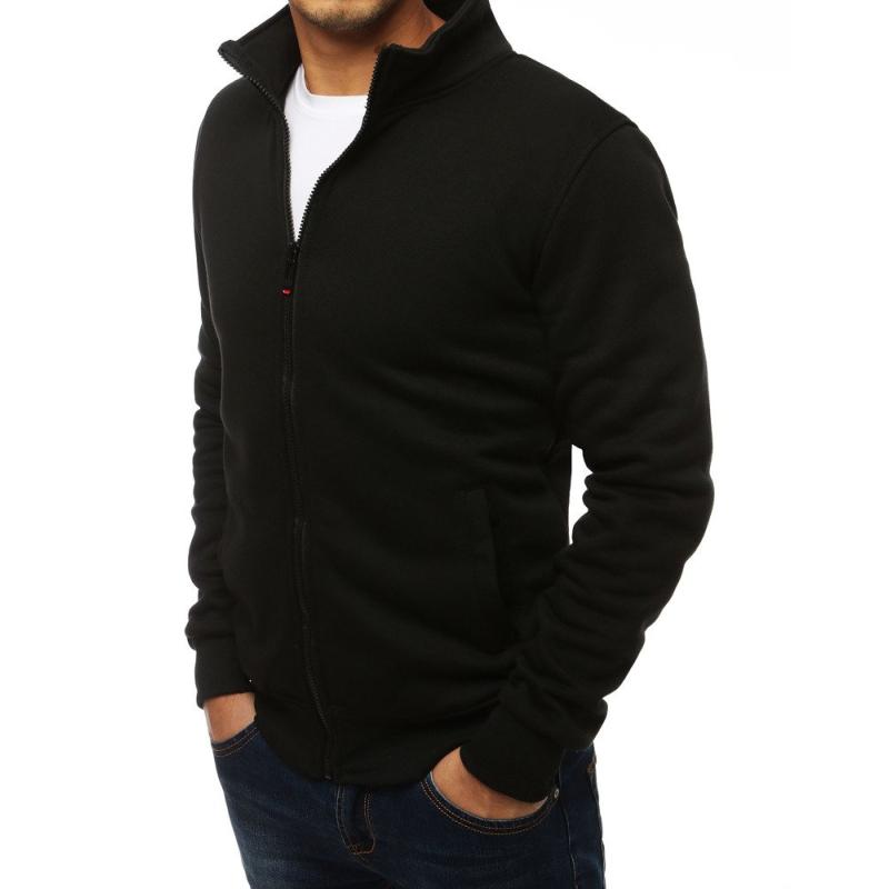 Pánská ORIGINAL mikina se zipem bez kapuce černá