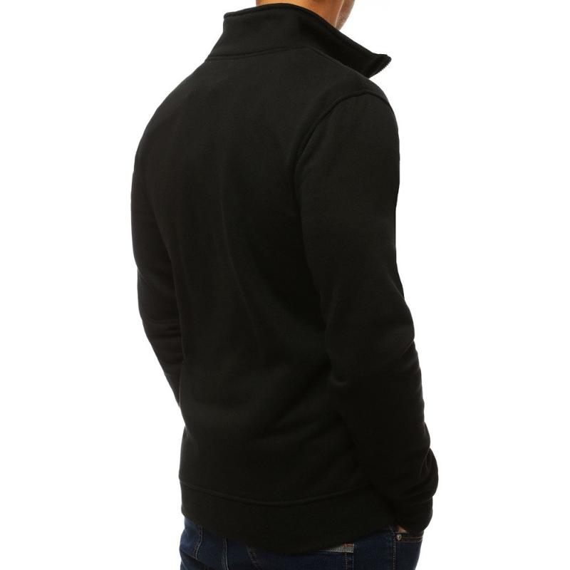 Pánská ORIGINAL mikina se zipem bez kapuce černá