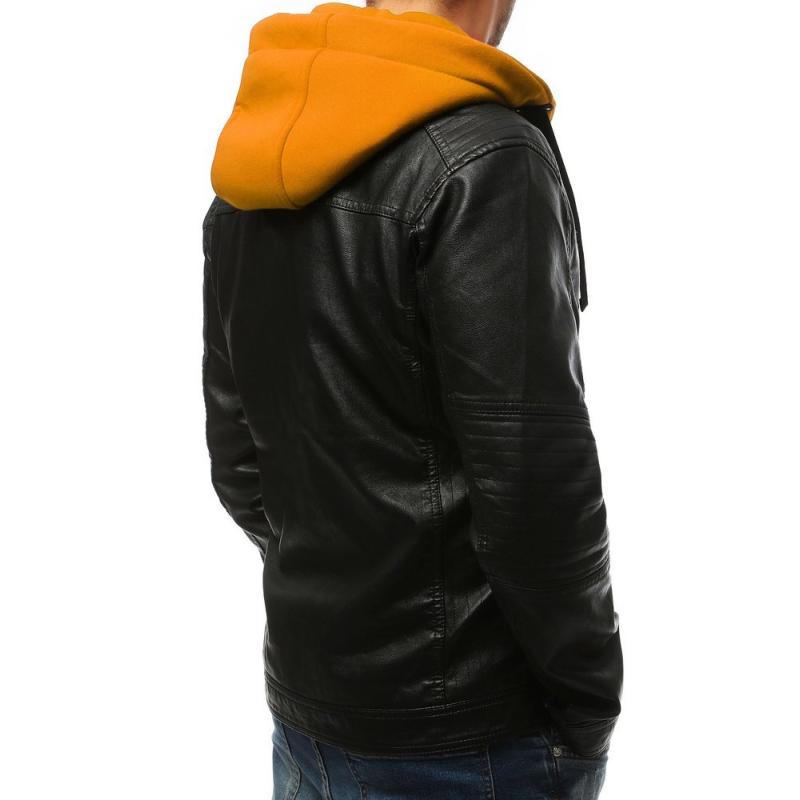 Pánská bunda koženka černá TX3188