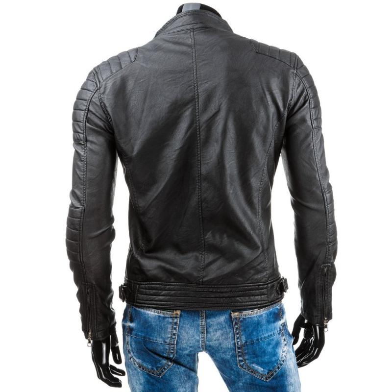 Pánská MEN bunda koženka černá TX3247