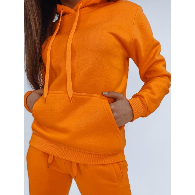 Női kapucnis pulóver BASIC narancssárga BY0281