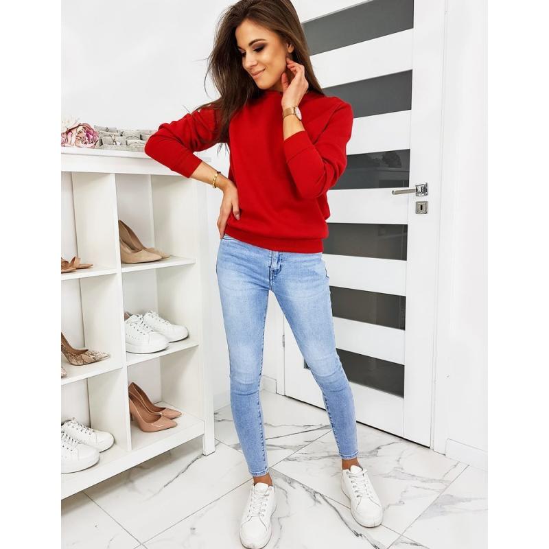 Női pulóver FASHION II piros