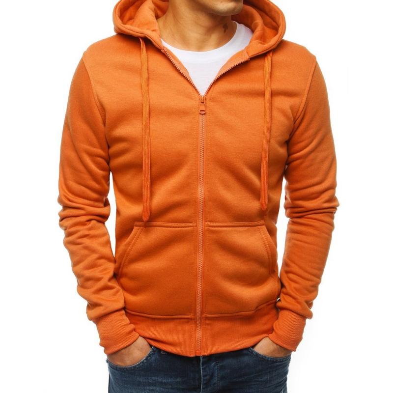 Férfi kapucnis pulóver narancssárga BX4500