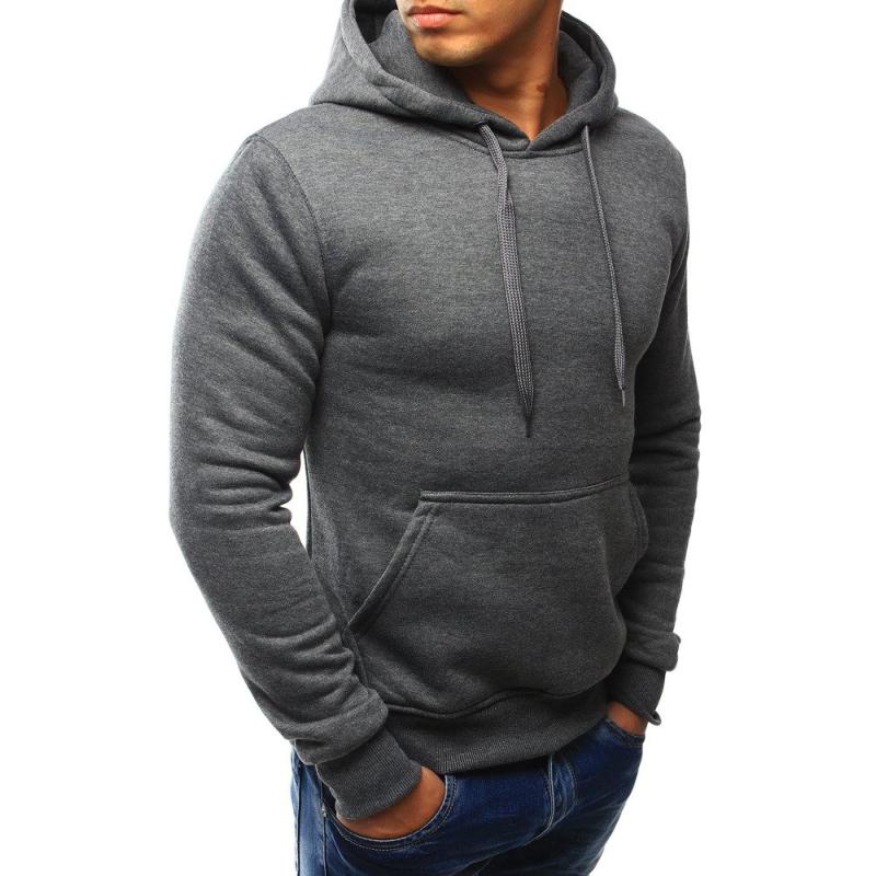 Férfi stílusos pulóver antracit színben