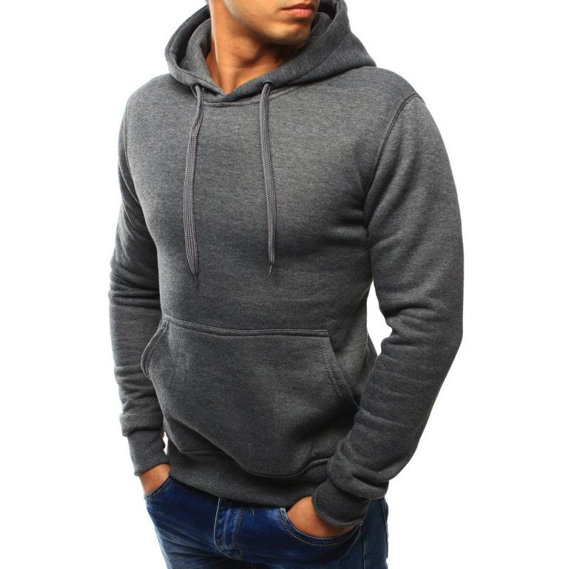 Férfi stílusos pulóver antracit színben