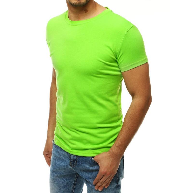 Pánske tričko bez potlače žlté RX4191