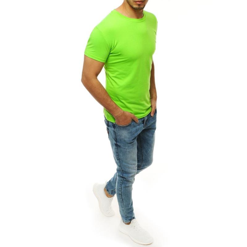 Pánské triko bez potisku žluté RX4191