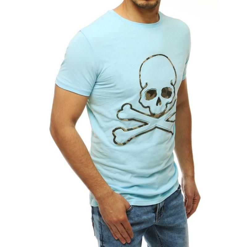 Pánské tričko s potiskem modré RX4209