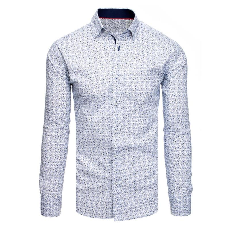 Fehér férfi ing mintás DX1892