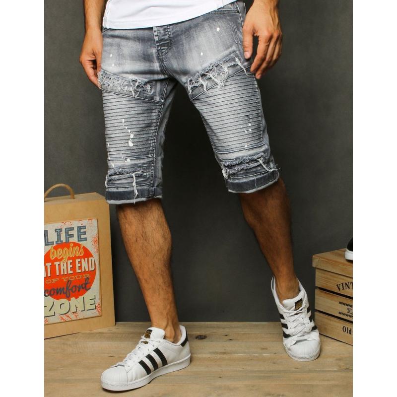 Pánská kraťasy jeansové světle šedé SX1285