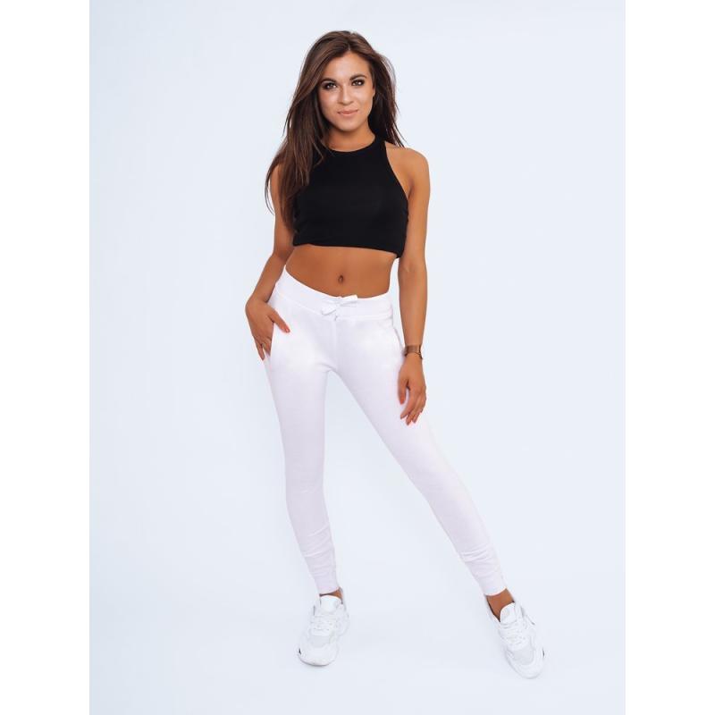 Dámske športové tepláky biela FITS