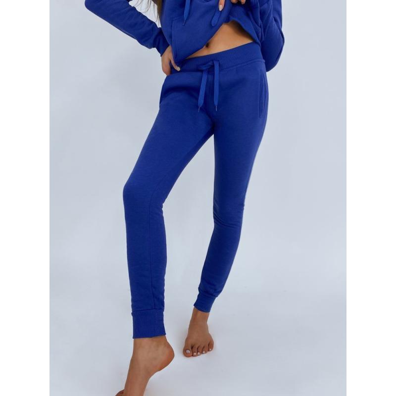 Dámske športové tepláky FITS tmavo modrá