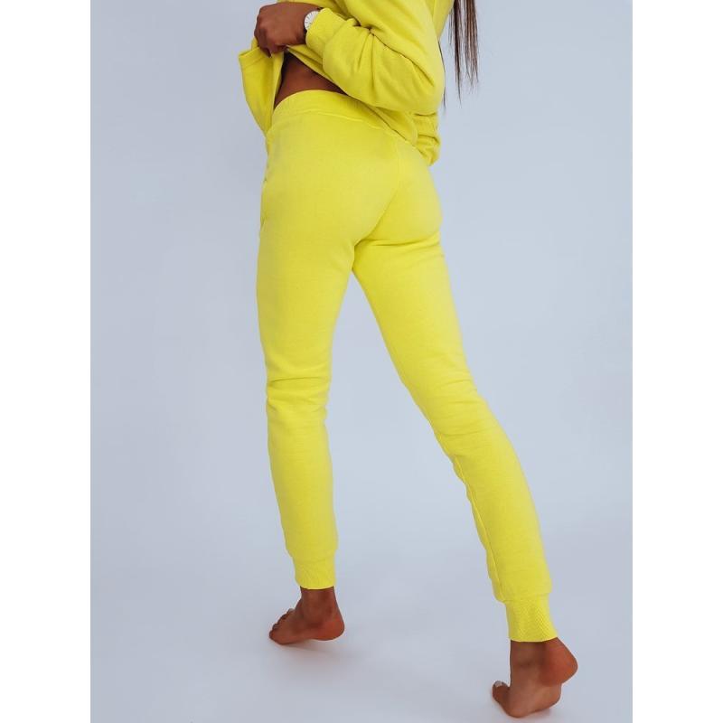 Dámské sportovní tepláky FITS žlutá 