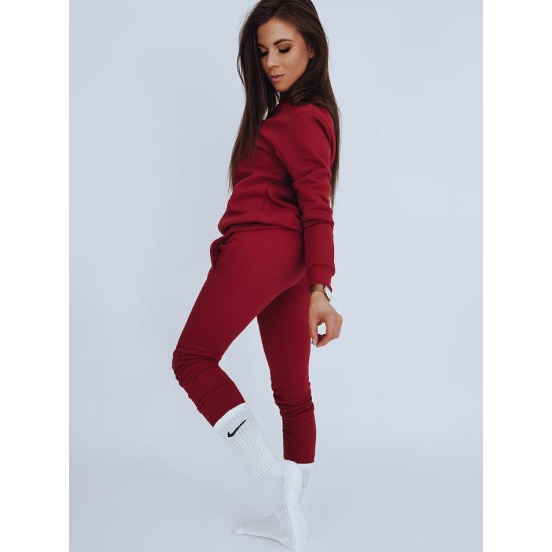 Női sportos melegítőnadrág FITT sötétvörös