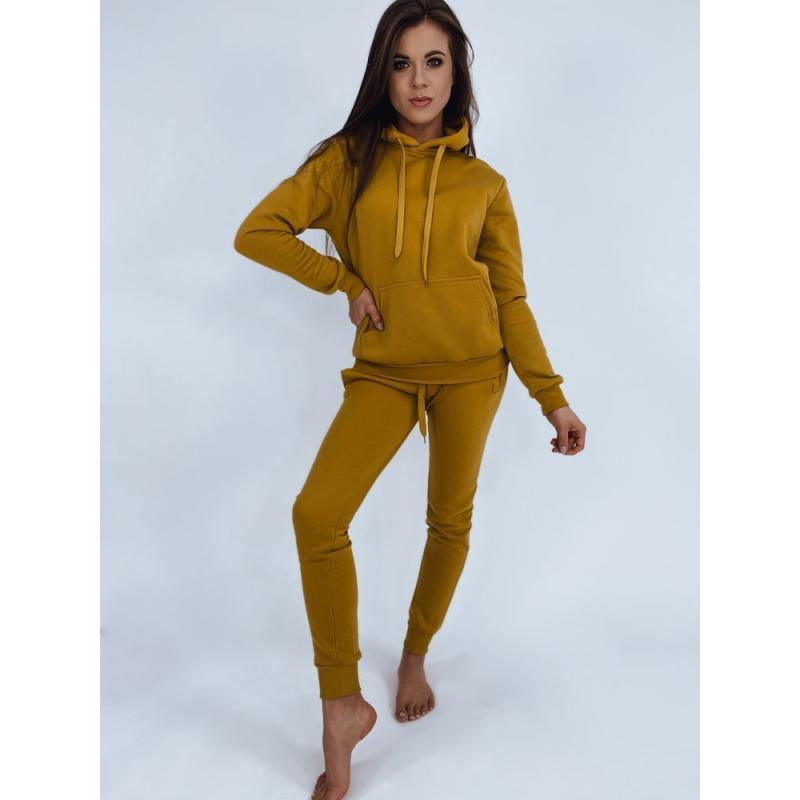 Női kapucnis pulóver BASIC caramel